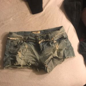 Women’s Distressed Denim Shorts